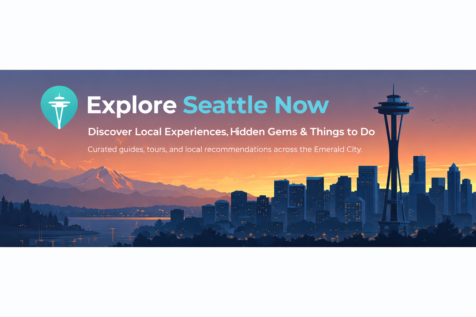 Explore Seattle Now website banner